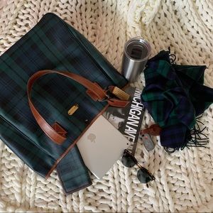Ralph Lauren Black Watch Plaid Shopper. ONLY